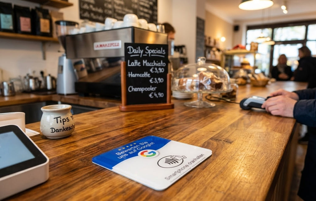 Google NFC Bewertungskarten