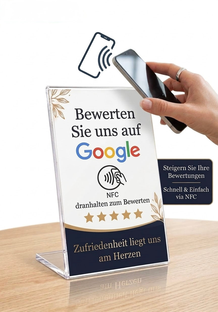 Google NFC Bewertungaufsteller
